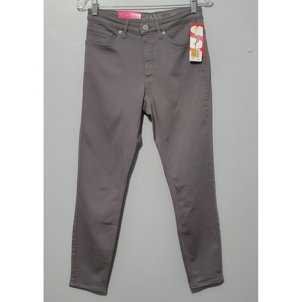 Spanx Slim-X Ankle Jeans Lunar‎ Size 29 Gray High Rise Skinny Pants NWT